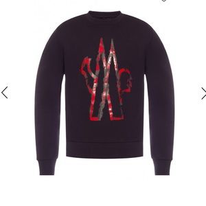 Moncler Blue and Red Crewneck Sweater